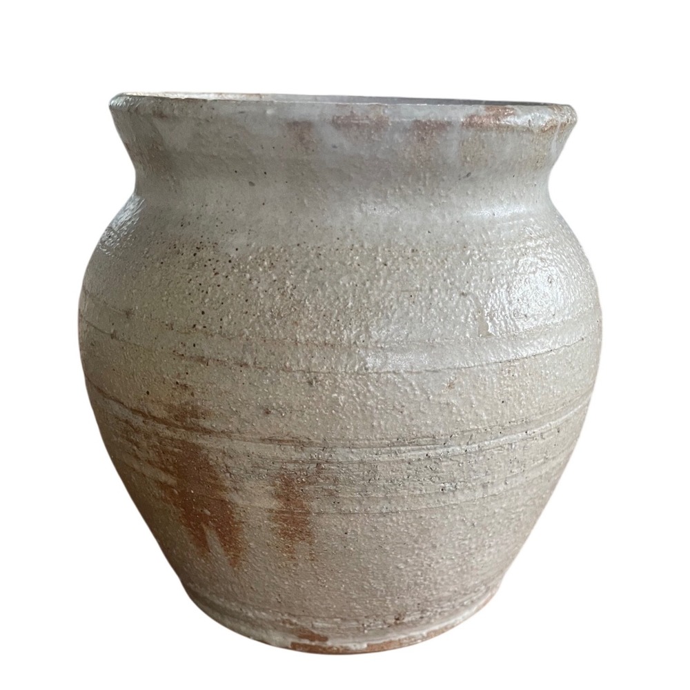 Vintage Mid-Century Studio Pottery‎ Jar – Wheel Thrown Stoneware Crock Vase 5.5"